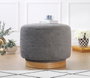 Atelier Del Sofa Puf Gris Giratorio 360°
